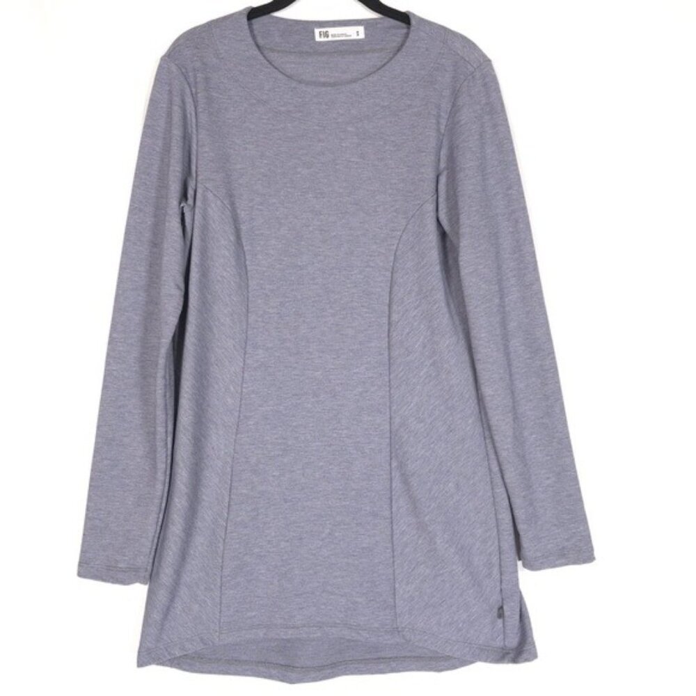 FIG Tunic Top Long Sleeve Crew Women’s Gray CANADA🇨🇦MADE Size MEDIUM